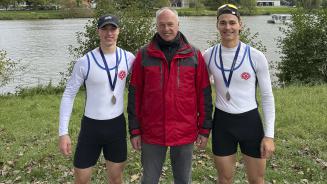 Len und Elias mit Peter